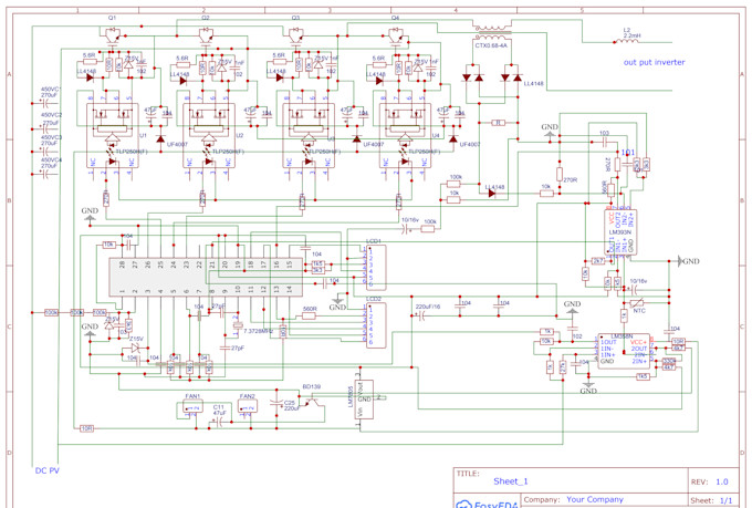 make pcb design pcb layout and circuit schematic and do analysis